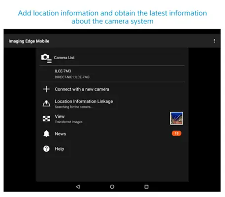 Imaging Edge Mobile android App screenshot 0